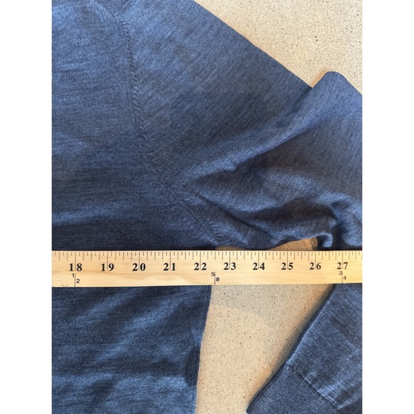 Jared Lang Men's Merino Wool Blend Pullover Hoodie Sweater Sz XL Navy Blue NWOT! - Picture 5 of 6